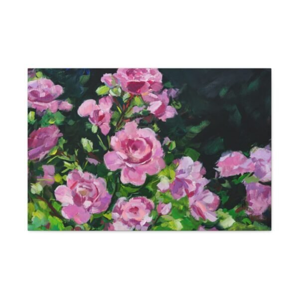 14341906006730792457_2048.jpeg Roselight Sonata – Pink Rose Garden Wall Art, Impressionist Floral Canvas Decor