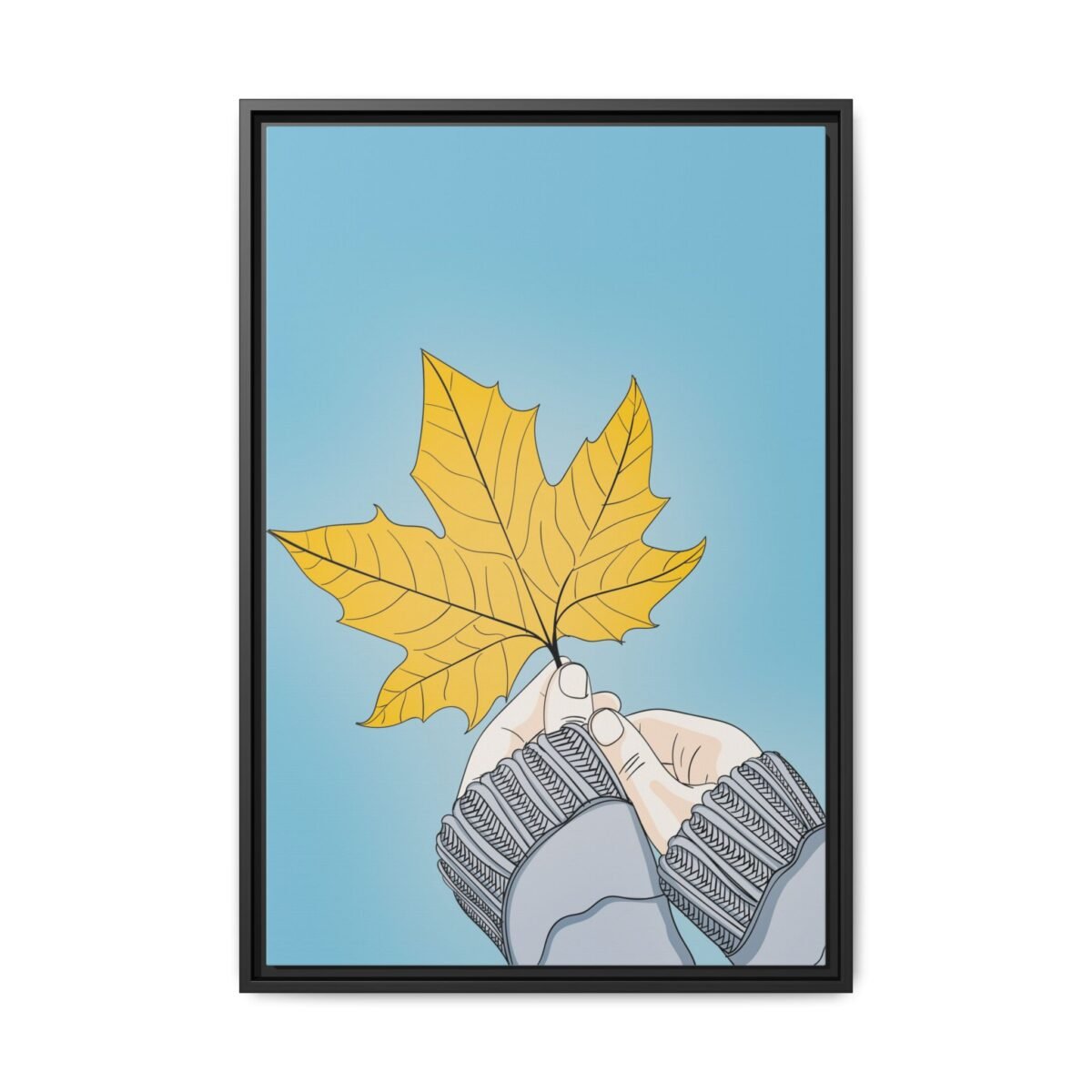 4163213788151236746_2048.jpeg Golden Pause – Autumn Maple Leaf Wall Art, Premium Framed Canvas