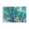 Cerulean Thicket – Teal Abstract Canvas Wall Art, Textured Modern Decor