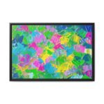 Prism Riot – Vibrant Abstract Framed Canvas Wall Art for Modern Spaces