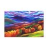 Violetfire Highlands – Autumn Mountain Canvas Wall Art for Modern Interiors