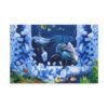 Shatterreef – Dolphin Ocean Wall Art, Vibrant Marine Canvas for Modern Interiors