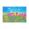 Prismtide Bloomscape – Colorful Abstract Landscape Wall Art Canvas