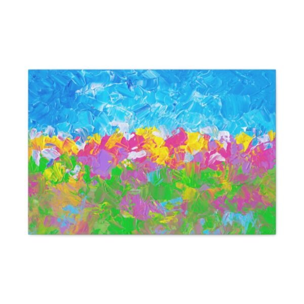 Prismtide Bloomscape – Colorful Abstract Landscape Wall Art Canvas