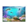 Coralwhim Tide – Underwater Coral Reef Wall Art Canvas, Colorful Ocean Decor