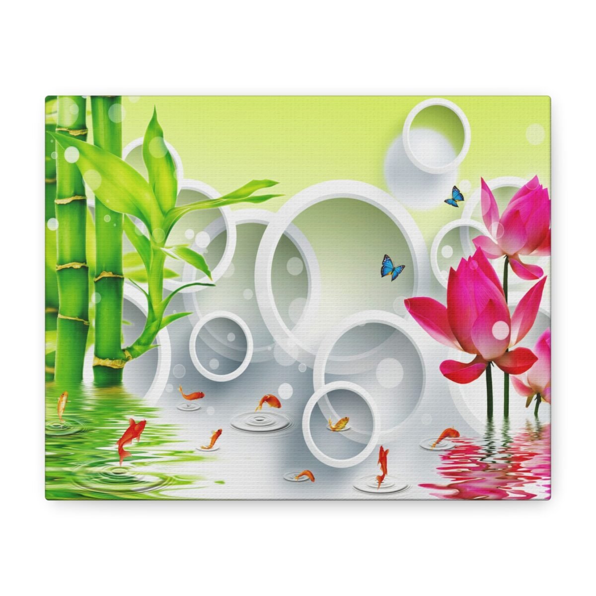 955815391747778197_2048-1.jpeg Bamboo Koi Garden Wall Art – Verdant Ripple Sanctuary Canvas, Japanese Botanical Decor